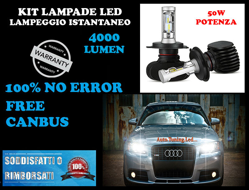 LAMPADE ABBAGLIANTI LAMPEGGIO ISTANTANEO A LED ALFA ROMEO MITO CANBUS 6000K