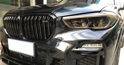 BMW X5 G05 2018+ GRIGLIA ANTERIORE DOPPIA FASCIA NERA LOOK M AUTOELEGANCERICAMBI