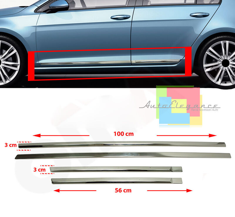 CHROME MOULDINGS STEEL BARS HONDA CRV 2013+ SIDE DOORS