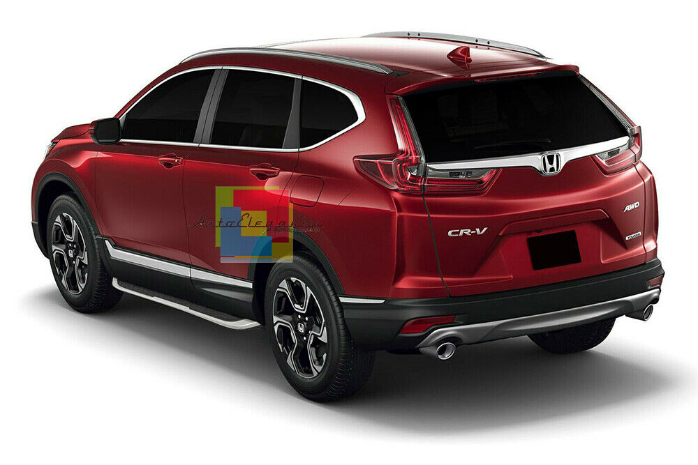 PEDANE LATERALI PER HONDA CRV CR-V 2017+ SOTTO PORTA ANTISCIVOLO LOOK SPORTIVO