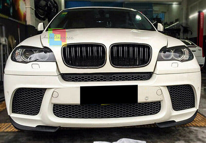 FRONT GRILLE GLOSS BLACK M DOUBLE BAND BMW X5 E70 2006 TO 2013 MASK