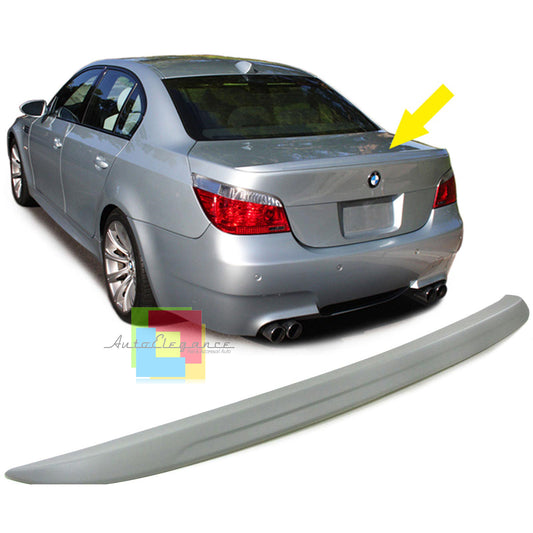 BMW SERIE 5 E60 BERLINA SPOILER POSTERIORE SUL COFANO LOOK M5 IN ABS AUTOELEGANCERICAMBI