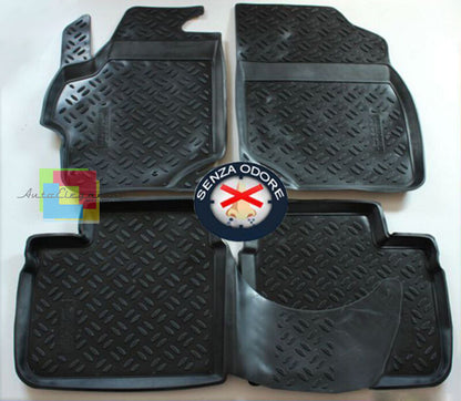 CITROEN C-ELYSEE 2012+ SET TAPPETINI AUTO IN GOMMA - TAPPETI TOP QUALITA AUTOELEGANCERICAMBI