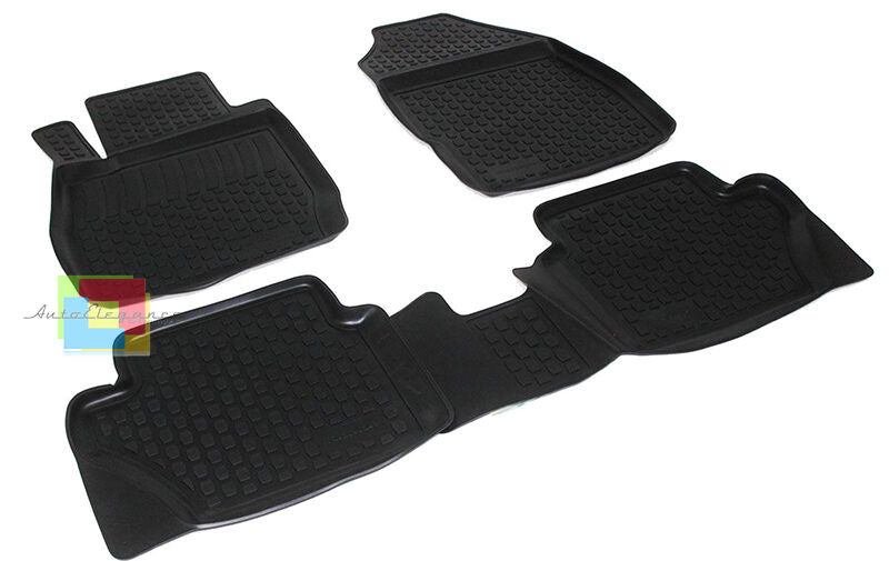 FORD FIESTA MK7 2008-2015 SET TAPPETINI AUTO IN GOMMA - TAPPETI TOP QUALITA -