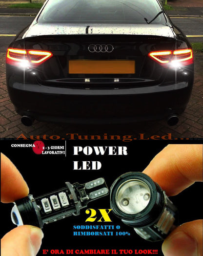 AUDI A5 6000K LAMPADE RETROMARCIA A LED T15 W16W CANBUS NO ERROR AUTOELEGANCERICAMBI