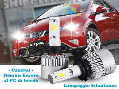 LED LOW BEAM HEADLIGHTS HONDA CIVIC 06-12 INSTANT FLASH 6000K