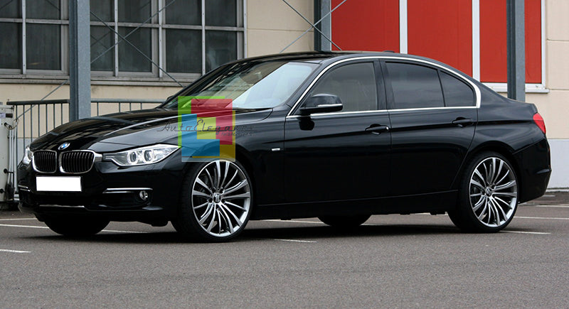 BMW SERIE 3 F30 2011-2015 BERLINA CORNICE FINESTRINI CROMATA ADESIVA 3M ACCIAIO AUTOELEGANCERICAMBI