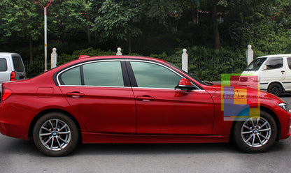 BMW SERIE 3 F30 2011-2015 BERLINA CORNICE FINESTRINI CROMATA ADESIVA 3M ACCIAIO AUTOELEGANCERICAMBI