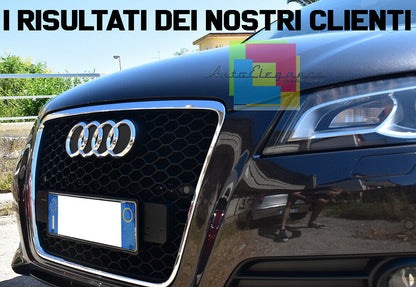 GRIGLIA ANTERIORE LOOK RS3 CALANDRA A NIDO D&apos;APE PER AUDI A3 8P 2008-2012