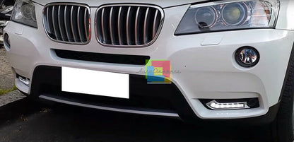 GRIGLIE INFERIORI LUCI DIURNE LED DAYTIME PER BMW X3 F25 2010-2014 LOOK SPORTIVO
