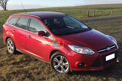 MODANATURE ADESIVE FORD FOCUS MK3 2011+ SW CORNICE FINESTRINI CROMATA ACCIAIO