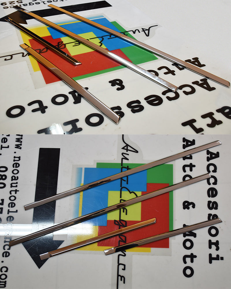 MODANATURE CROMATE LATERALI ADESIVE VOLVO S60 BERLINA 2011-2013 ACCIAIO INOX