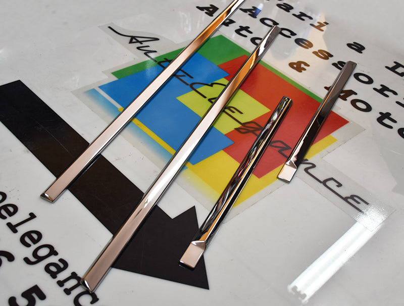 MODANATURE CROMATE LATERALI ADESIVE VOLVO S60 BERLINA 2011-2013 ACCIAIO INOX