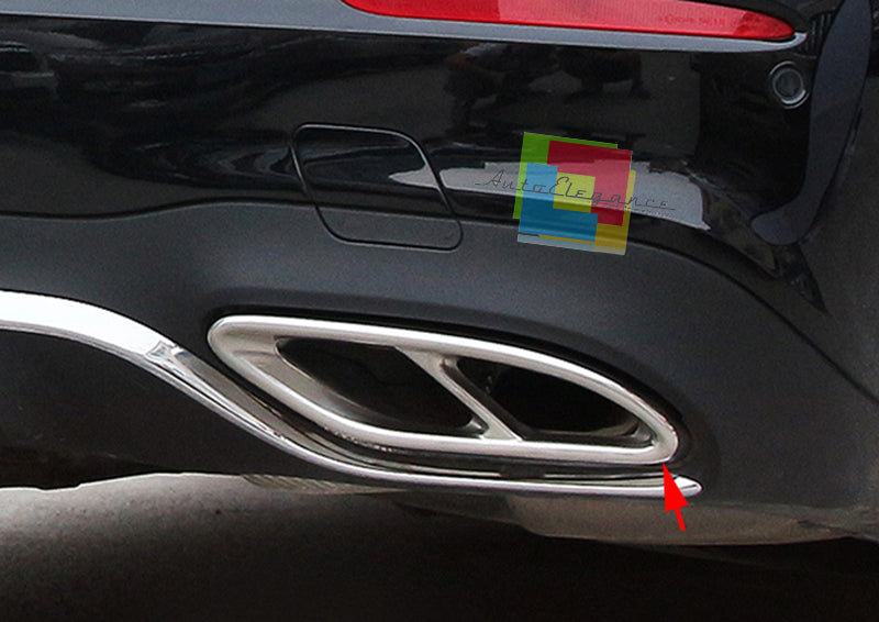CORNICI TERMINALI CROMATE MERCEDES Classe E W213 2016-2017 ADESIVI SOLO ESTETICA AUTOELEGANCERICAMBI