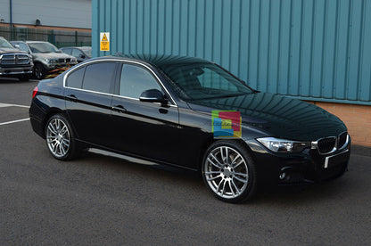 BMW SERIE 3 F30 2011-2015 BERLINA CORNICE FINESTRINI CROMATA ADESIVA 3M ACCIAIO AUTOELEGANCERICAMBI