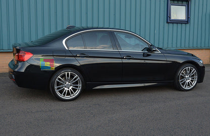 BMW SERIE 3 F30 2011-2015 BERLINA CORNICE FINESTRINI CROMATA ADESIVA 3M ACCIAIO AUTOELEGANCERICAMBI