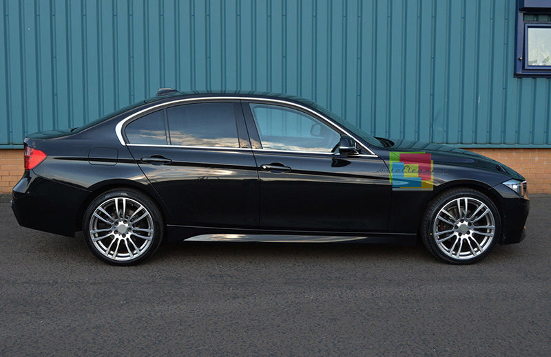 BMW SERIE 3 F30 2011-2015 BERLINA CORNICE FINESTRINI CROMATA ADESIVA 3M ACCIAIO AUTOELEGANCERICAMBI