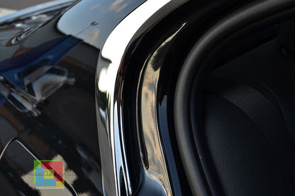 BMW SERIE 3 F30 2011-2015 BERLINA CORNICE FINESTRINI CROMATA ADESIVA 3M ACCIAIO AUTOELEGANCERICAMBI