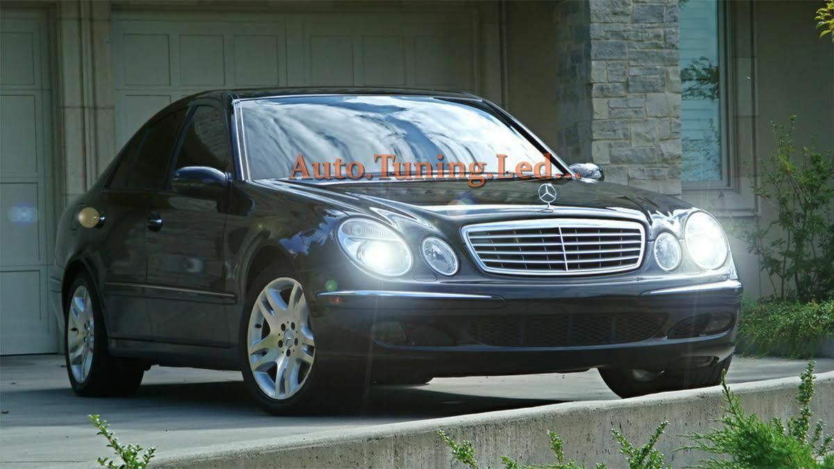 MERCEDES W211 02-06 - COPPIA LAMPADE H7 BLUE XENON BIANCO ANABBAGLIANTE 55W 12V
