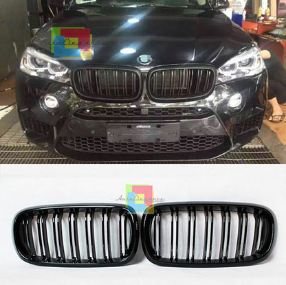 BMW X6 F16 2014+ MACHERINE NERE DOPPIA STRISCIA LOOK M - GRIGLIE ANTERIORI - AUTOELEGANCERICAMBI