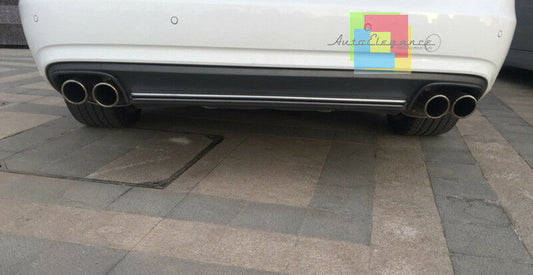 SOTTO PARAURTI AUDI A4 B8 8K 2012-2015 DIFFUSORE POSTERIORE S4 CON TERMINALI -.