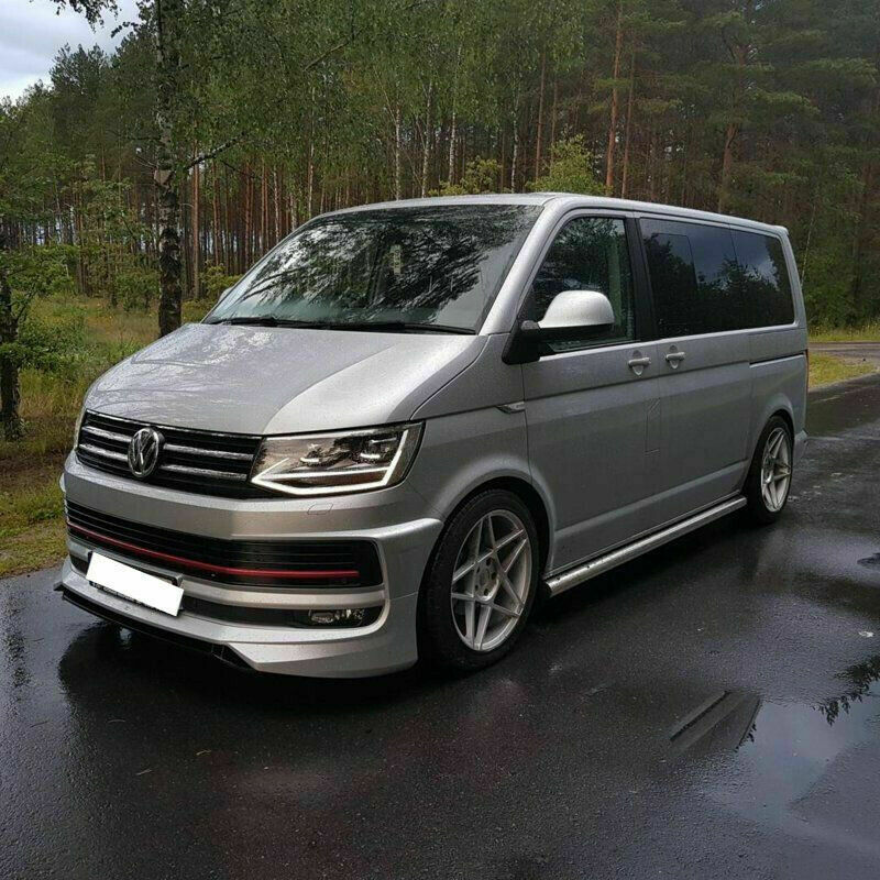 SOTTO PARAURTI VW T6 2015 IN POI ANTERIORE LOOK SPORTIVO ABT .-