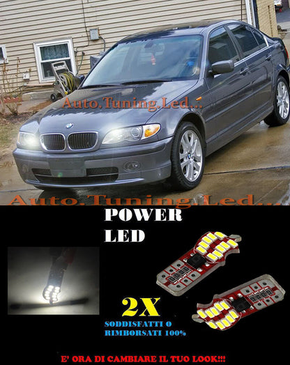 LUCI POSIZIONE BMW E46 98 - 05 CANBUS T10 BIANCO 20 LED SUPER QUALITA