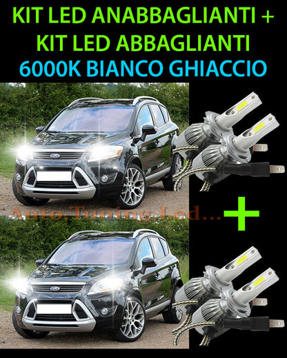 KIT LED LAMPADE ABBAGLIANTI & ANABBAGLIANTI PER FORD KUGA 2008-2012 -.