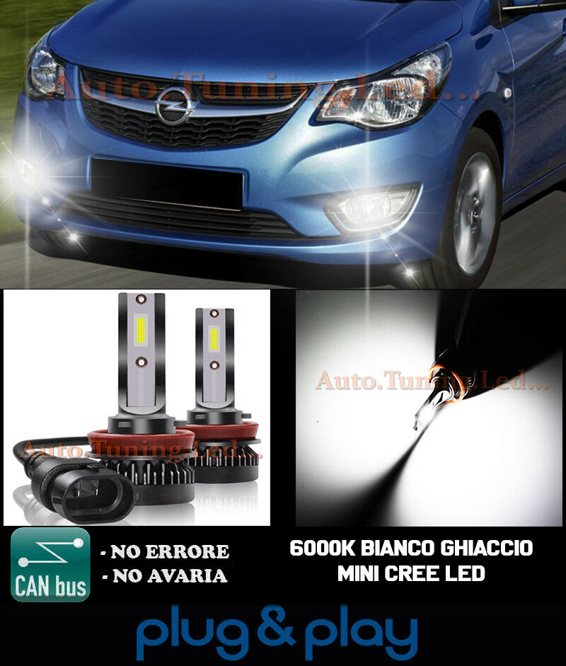 CREE LED FOG LIGHTS OPEL KARL CAMBUS ICE WHITE 8000LM