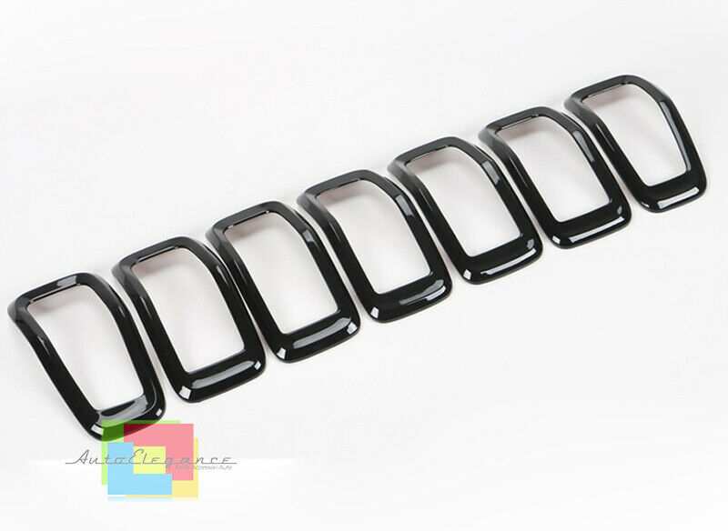 JEEP CHEROKEE 2014-2015 CORNICE GRIGLIA ANTERIORE NERA ABS DESIGN SPORTIVO