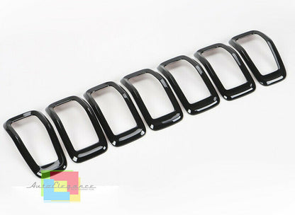 JEEP CHEROKEE 2014-2015 CORNICE GRIGLIA ANTERIORE NERA ABS DESIGN SPORTIVO