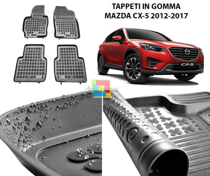 MAZDA CX-5 2012-2017 TAPPETINI AUTO IN GOMMA - TAPPETI TOP QUALITA -1-
