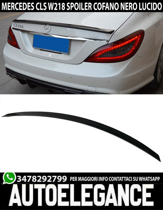 MERCEDES CLS W218 2010+ AMG LOOK GLOSS BLACK REAR HOOD SPOILER