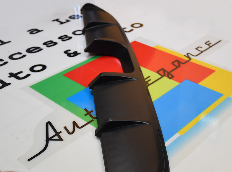 SMART FORTWO 451 2012-2015 DOPPIO ESTRATTORE SPOILER DIFFUSORE POSTERIORE