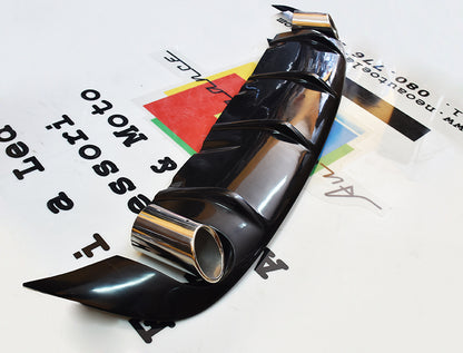 AUDI A6 4F C6 2004-2008 AVANT DIFFUSORE SOTTO PARAURTI RS6 + TERMINALI ACCIAIO AUTOELEGANCERICAMBI