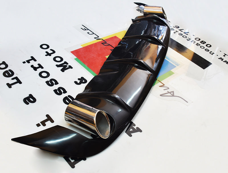 AUDI A6 4F C6 08-11 RESTYLING DIFFUSORE SOTTO PARAURTI RS6 + TERMINALI ACCIAIO AUTOELEGANCERICAMBI