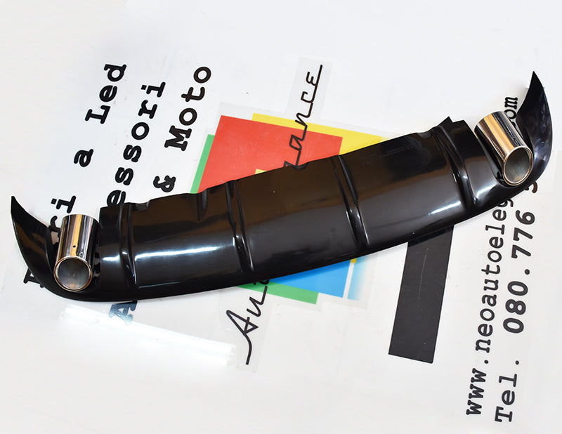 AUDI A6 4F C6 08-11 RESTYLING DIFFUSORE SOTTO PARAURTI RS6 + TERMINALI ACCIAIO AUTOELEGANCERICAMBI