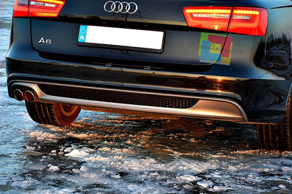 SOTTO PARAURTI DIFFUSORE POSTERIORE PER UN LOOK S LINE - AUDI A6 4G C7 2011-2014