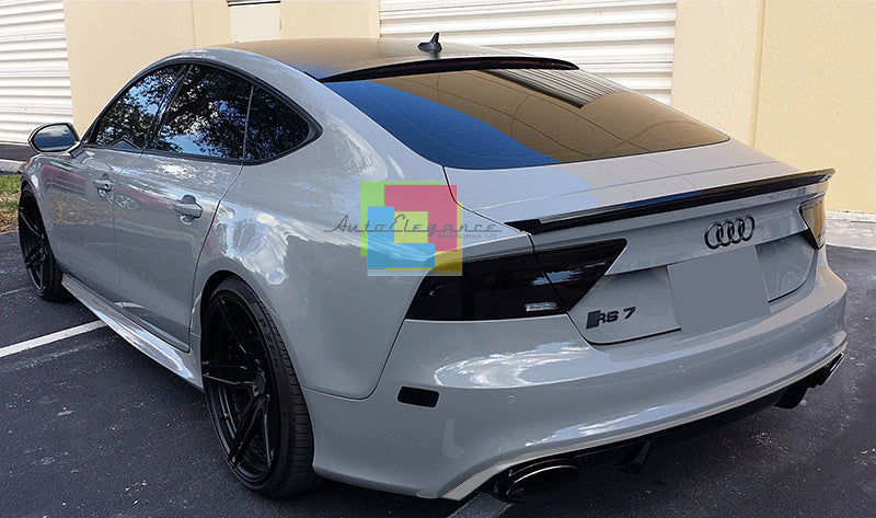 SOTTO PARAURTI + TERMINALI ACCIAIO PER AUDI A7 4G 2010-2014 DIFFUSORE DESIGN RS7