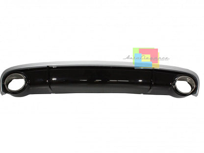 SOTTO PARAURTI + TERMINALI ACCIAIO PER AUDI A7 4G 2010-2014 DIFFUSORE DESIGN RS7