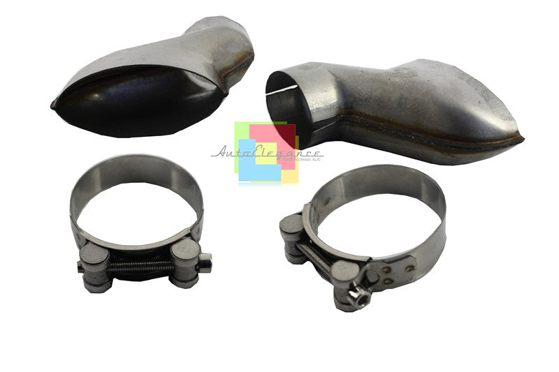 SOTTO PARAURTI + TERMINALI ACCIAIO PER AUDI A7 4G 2010-2014 DIFFUSORE DESIGN RS7