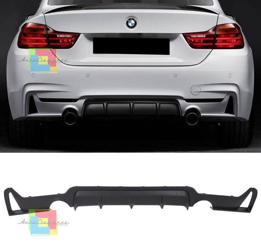 DIFFUSORE DUE SCARICHI BMW SERIE 4 CABRIO F33 2013+ SOTTO PARAURTI POSTERE -