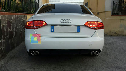 REAR DIFFUSER Audi A4 B8 8K 2007-2011 UNDER BUMPER LOOK RS4 S4 SLINE