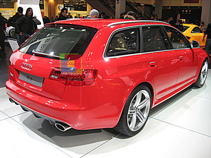 AUDI A6 4F C6 2004-2008 AVANT DIFFUSORE SOTTO PARAURTI RS6 + TERMINALI ACCIAIO AUTOELEGANCERICAMBI