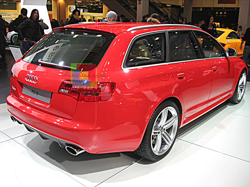 AUDI A6 4F C6 08-11 RESTYLING DIFFUSORE SOTTO PARAURTI RS6 + TERMINALI ACCIAIO AUTOELEGANCERICAMBI