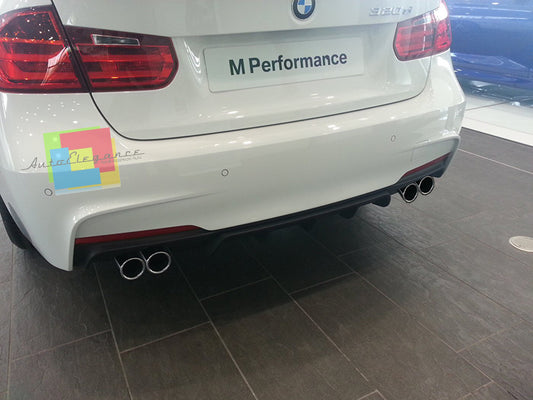 M PERFORMANCE REAR DIFFUSER DOUBLE EXIT LH+RH FOR BMW 3 SERIES F30 2011+