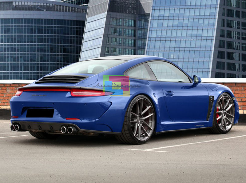 SOTTO PARAURTI PORSCHE 911 991 2011+ DIFFUSORE POSTERIORE LOOK SPORTIVO