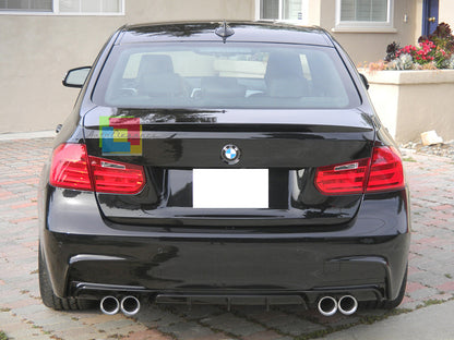 BMW SERIE 3 F30 F31 DIFFUSORE POSTERIORE M PERFORMANCE NERO LUCIDO - IN ABS AUTOELEGANCERICAMBI