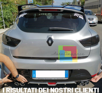 RENAULT CLIO IV 2012+ DIFFUSORE SOTTO PARAURTI QUATTRO TERMINALI ABS -