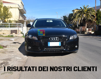 AUDI A4 B8 08-12 AVANT BERLINA GRIGLIA ANTERIORE CALANDRA RS4 NERA NIDO D'APE AUTOELEGANCERICAMBI